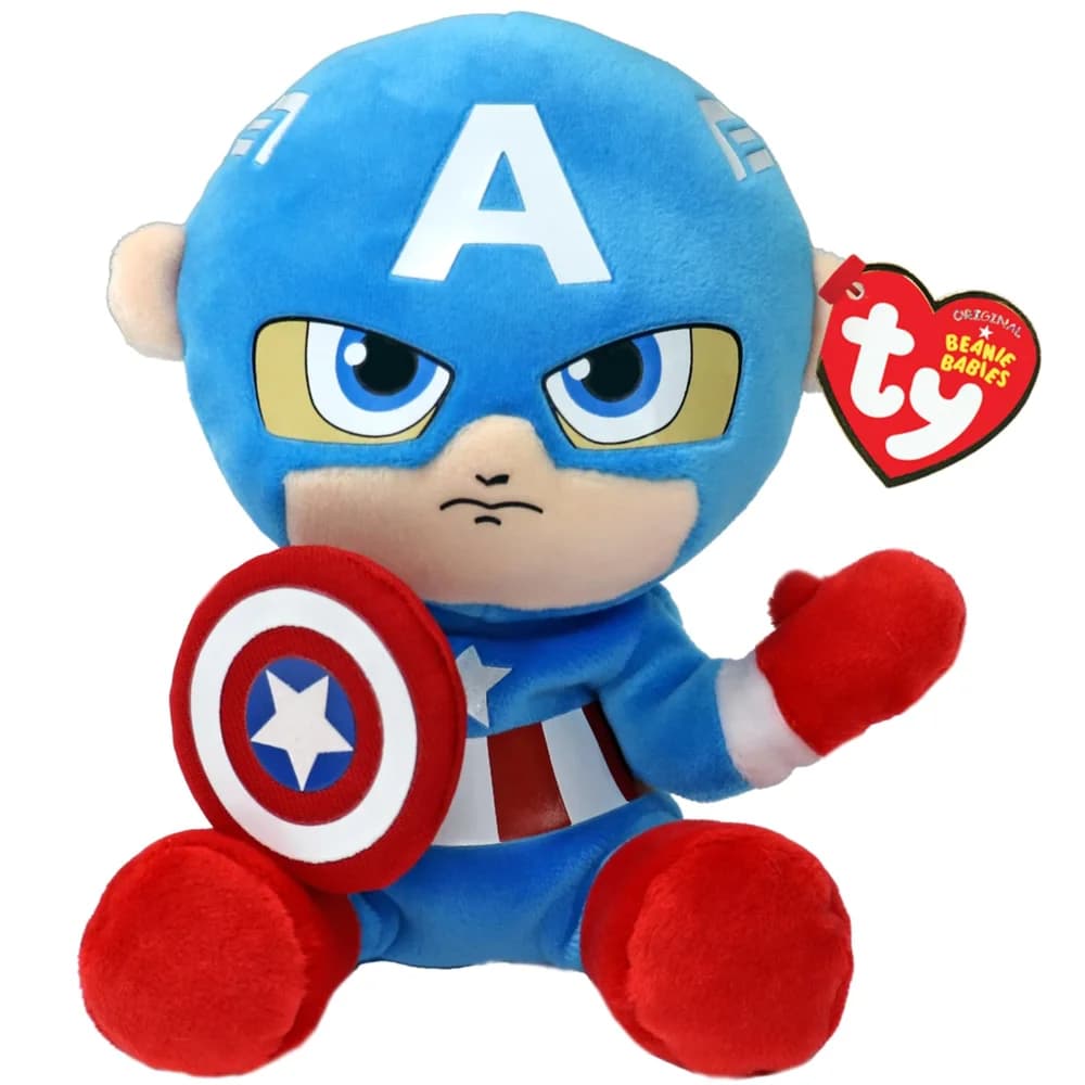 Ty® Plüschfigur Captain America (18 cm) - Marvel