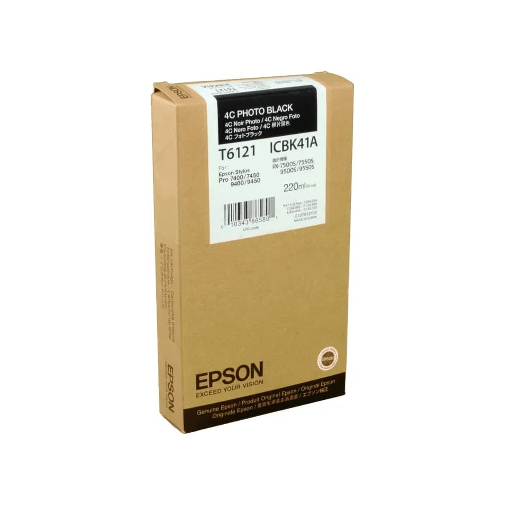 Epson Tinte C13T612100 foto schwarz T6121