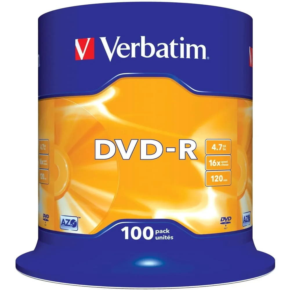 Verbatim DVD-R 100 Stück Spindel