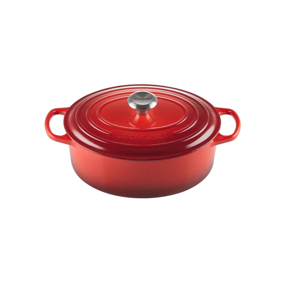 LE CREUSET Bräter Oval 29cm Kirschrot SIGNATURE - D ca. 29.00