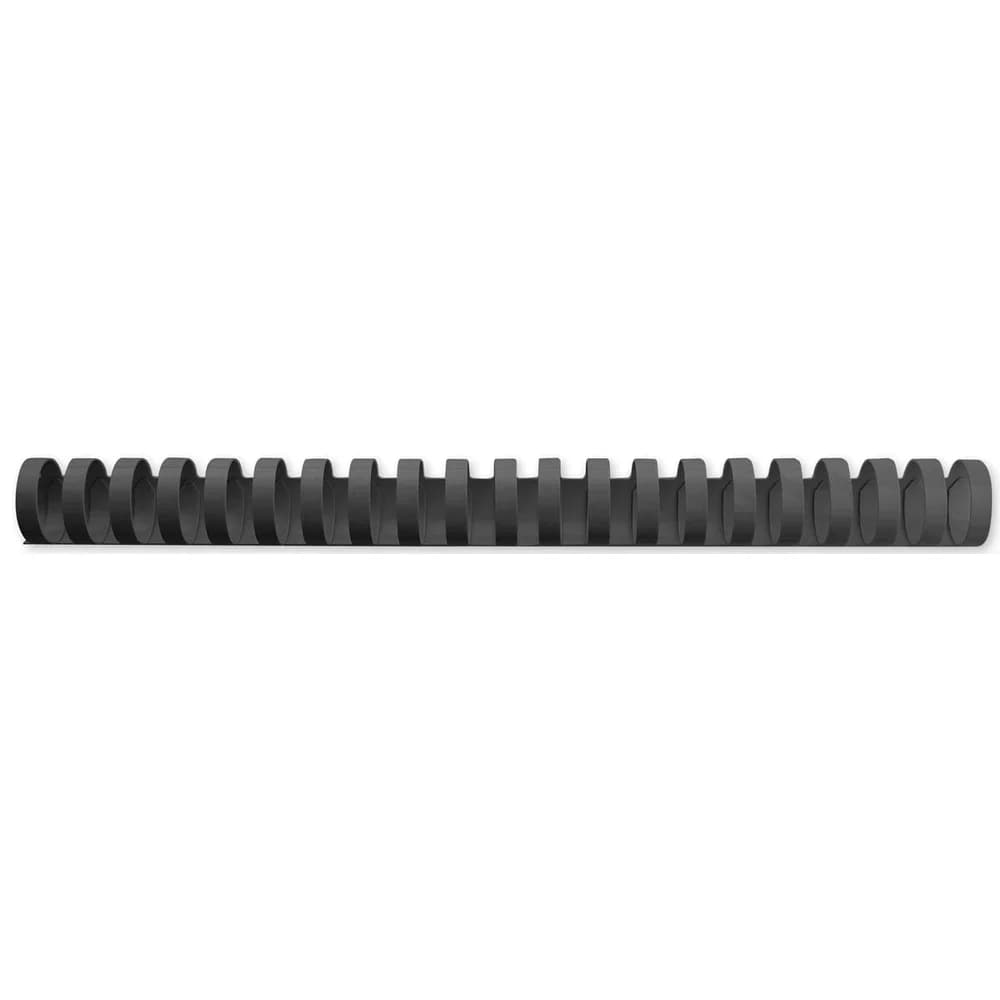 GBC Plastikbinderücken 4028601 DIN A4 19mm schwarz 100 St./Pack.