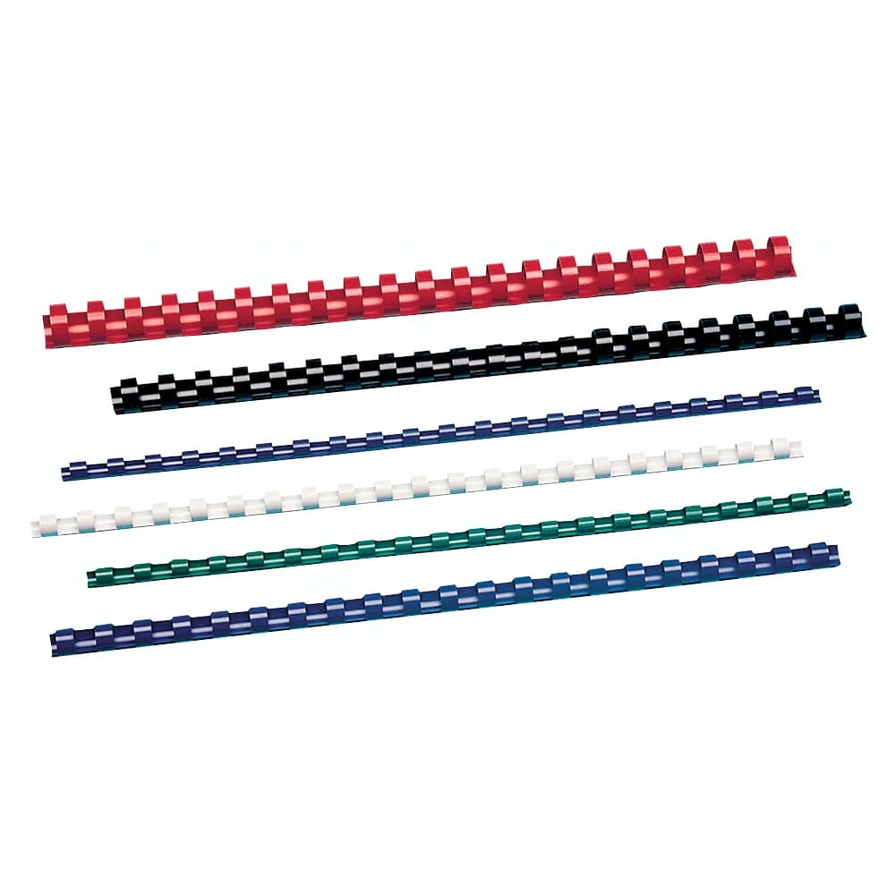 GBC Plastikbinderücken CombBind, A4, PVC, 6 mm, 100 Stück, weiß