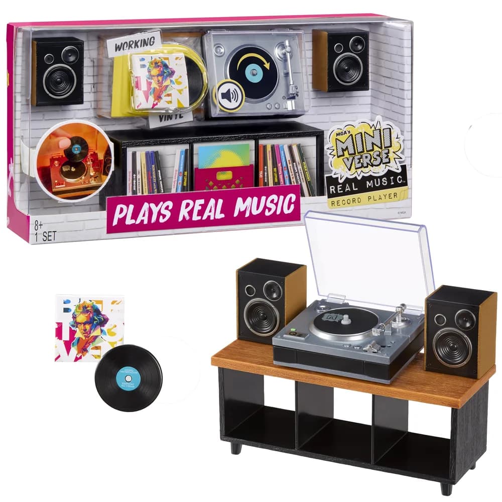 MGA ENTERTAINMENT Kreativset MGA's Miniverse - Real Music Record Players bunt
