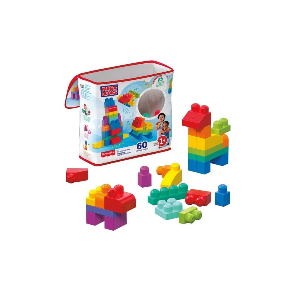 Mattel® MEGA BLOKS Bausteine First Builders 60 Teile Spielbausteine