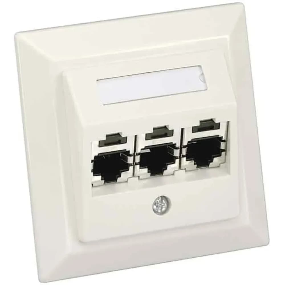 Panduit Schrägzentralplatte,3-Port CS3P6TGAWY