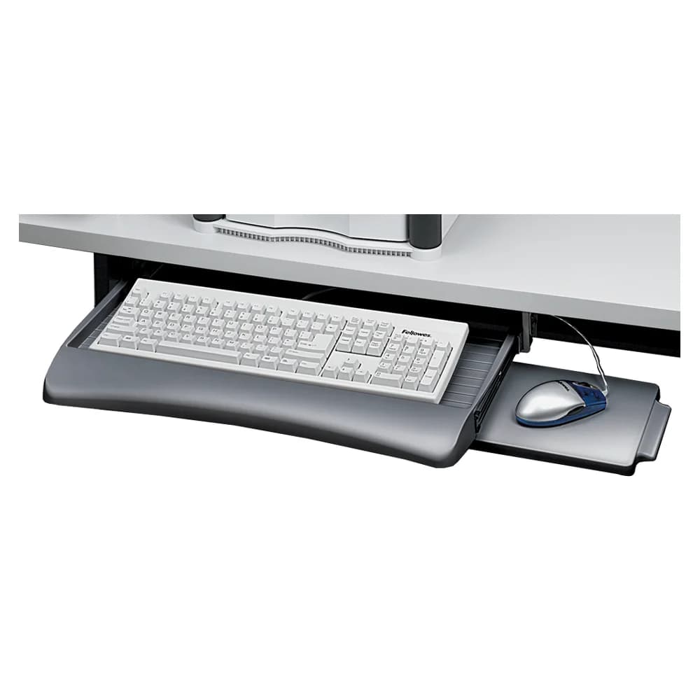 Fellowes93804 Fellowes Tastaturschublade mit Mausablage, graphit