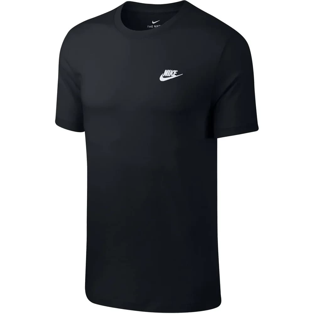 Nike Club T-Shirt Schwarz Weiss F013 L
