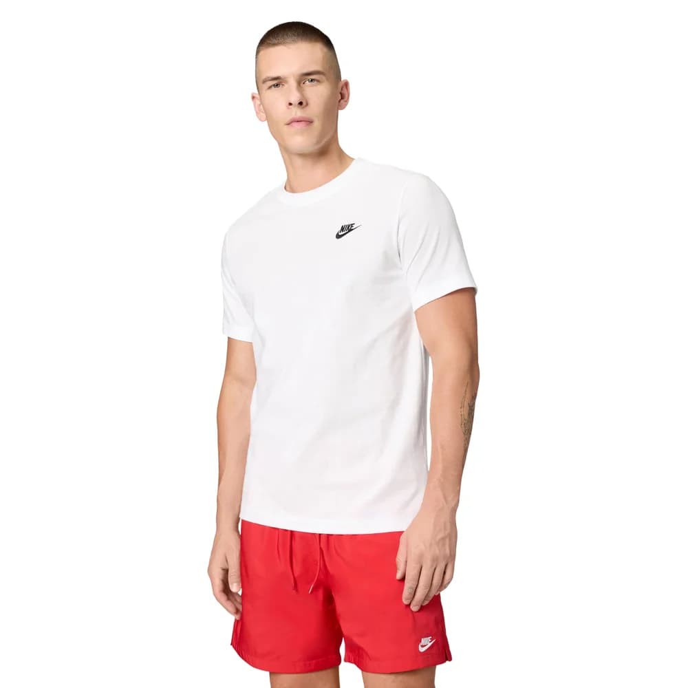 NIKE Sportswear Freizeit T-Shirt Herren 101 - white/black XXL