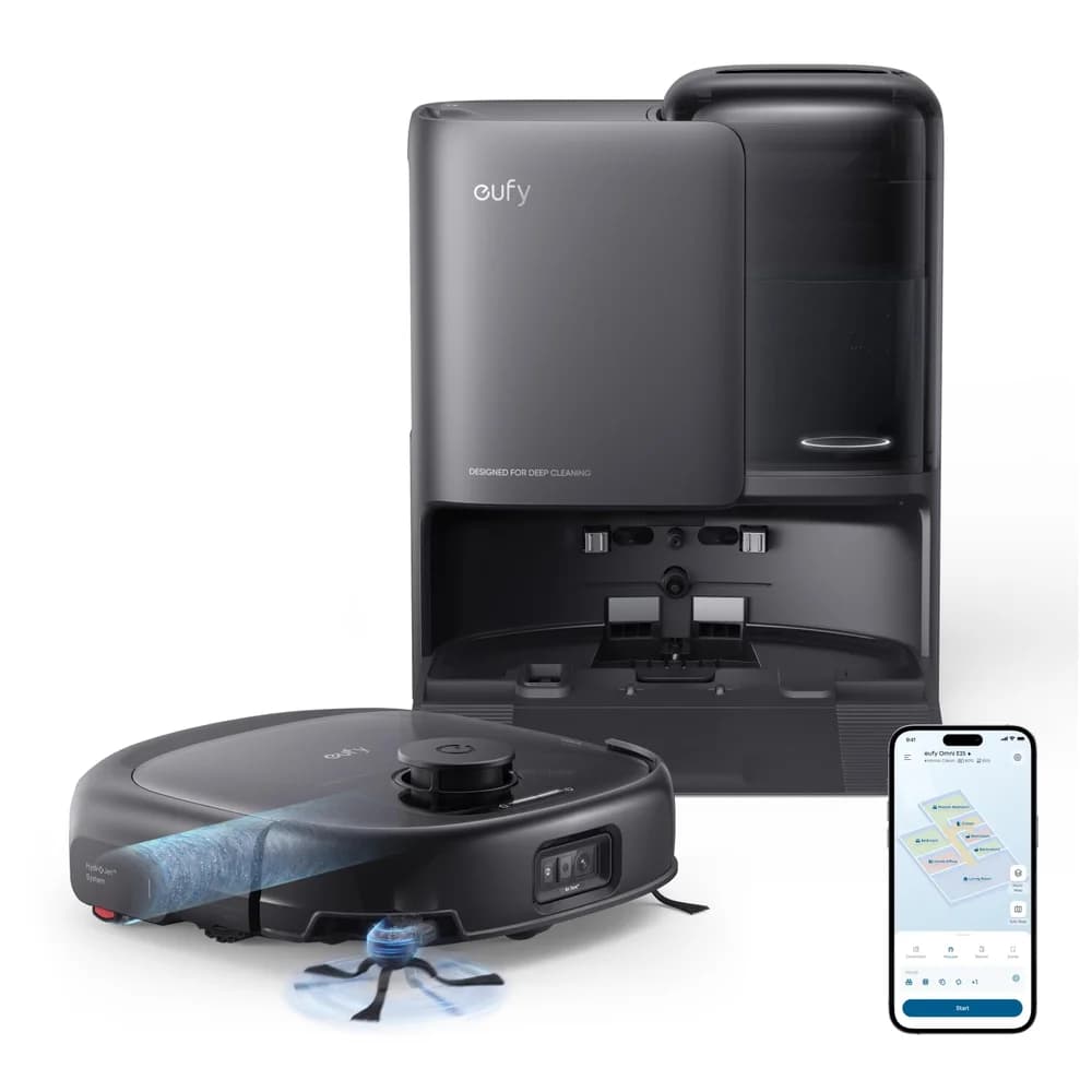 Eufy Robot Vacuum Omni E25 Saugroboter, mit Station, 20000 bar Saugleistung