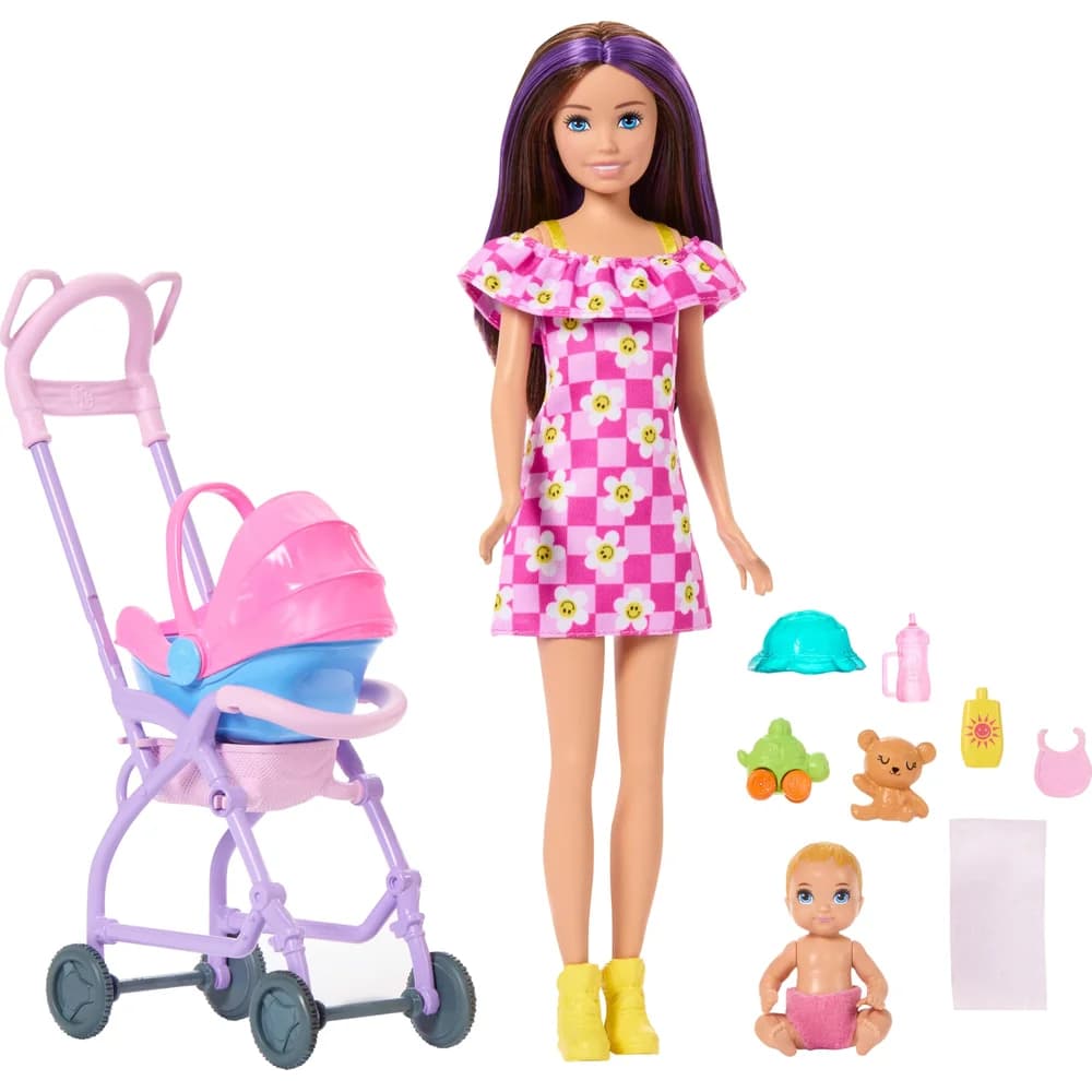Barbie: Babysitter Spielset - Kinderwagen
