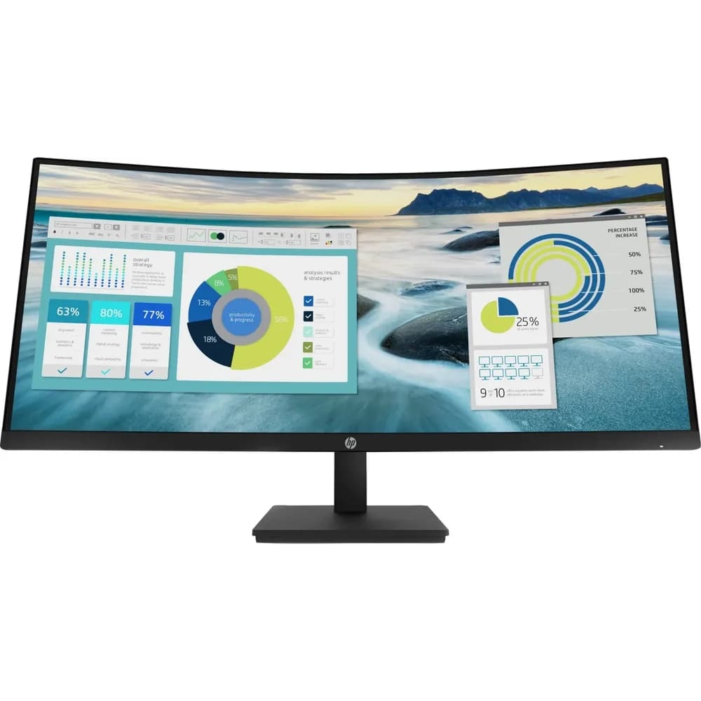 HP P34hcG4 WQHD-USB-C-Monitor mit Wölbung