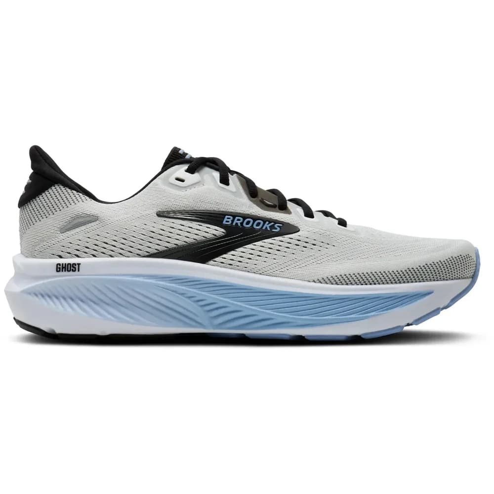 Brooks Ghost 18 Herren Laufschuh Medium (1D) White/Black/Open Air - 46.5