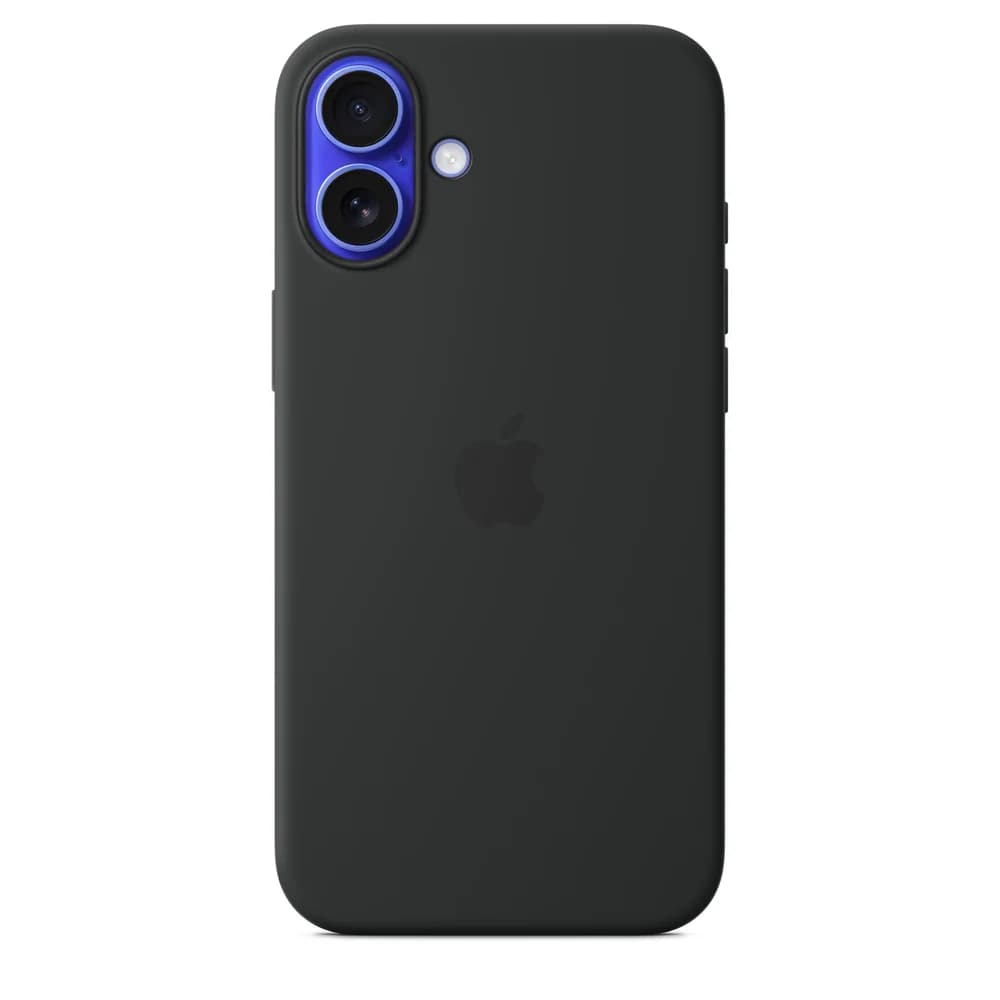 Apple Silikon Case iPhone 16 Plus mit MagSafe Schwarz