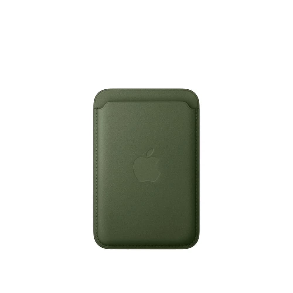 Apple iPhone Feingewebe Wallet mit MagSafe (moosgrün)