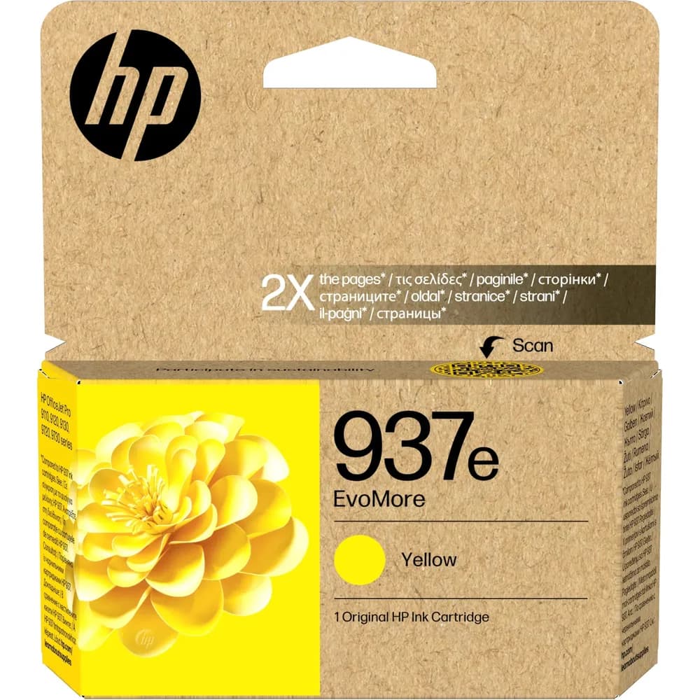 HP Tinte 937e EvoMore gelb