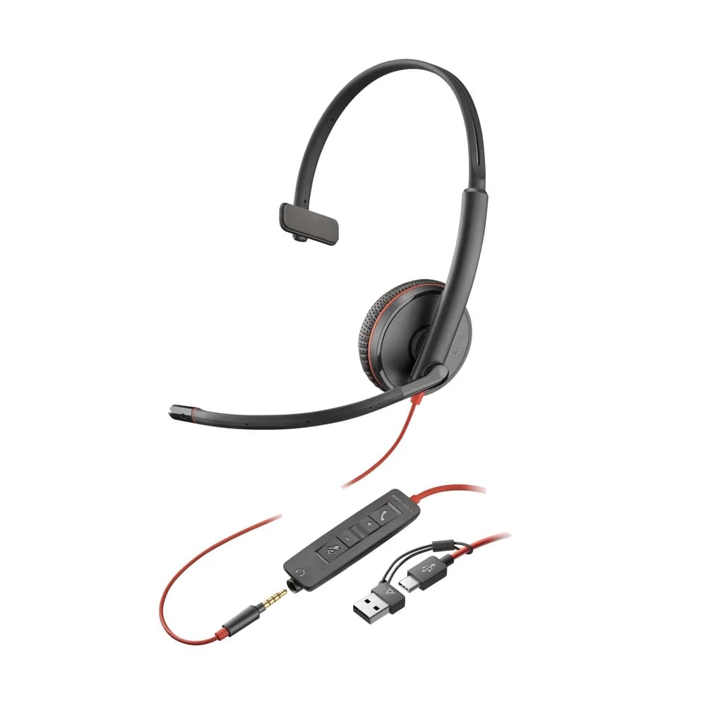 Poly Blackwire 3215 Monaural Headset