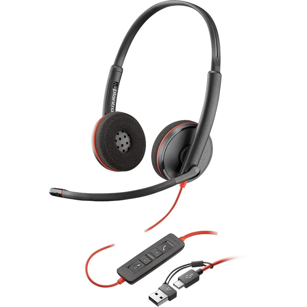 HP Poly Blackwire C3220 Stereo USB-C/A
