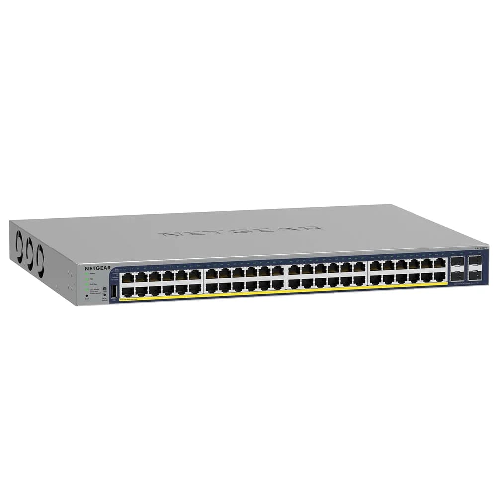 NETGEAR GS752T3P - Switch, 52-Port, Gigabit Ethernet,  PoE, SFP