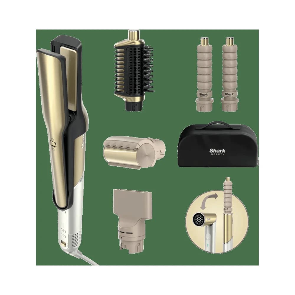 SHARK HD6051SEU Glam Multistyler für glatte Haare, Wellen und Locken, Haarstyler