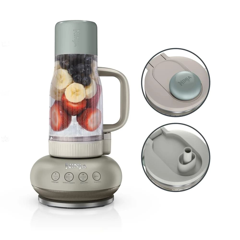 NINJA Stabmixer BlendBoss To-Go-Becher-Mixer DB351EUST - Standmixer, 1100 W, 710