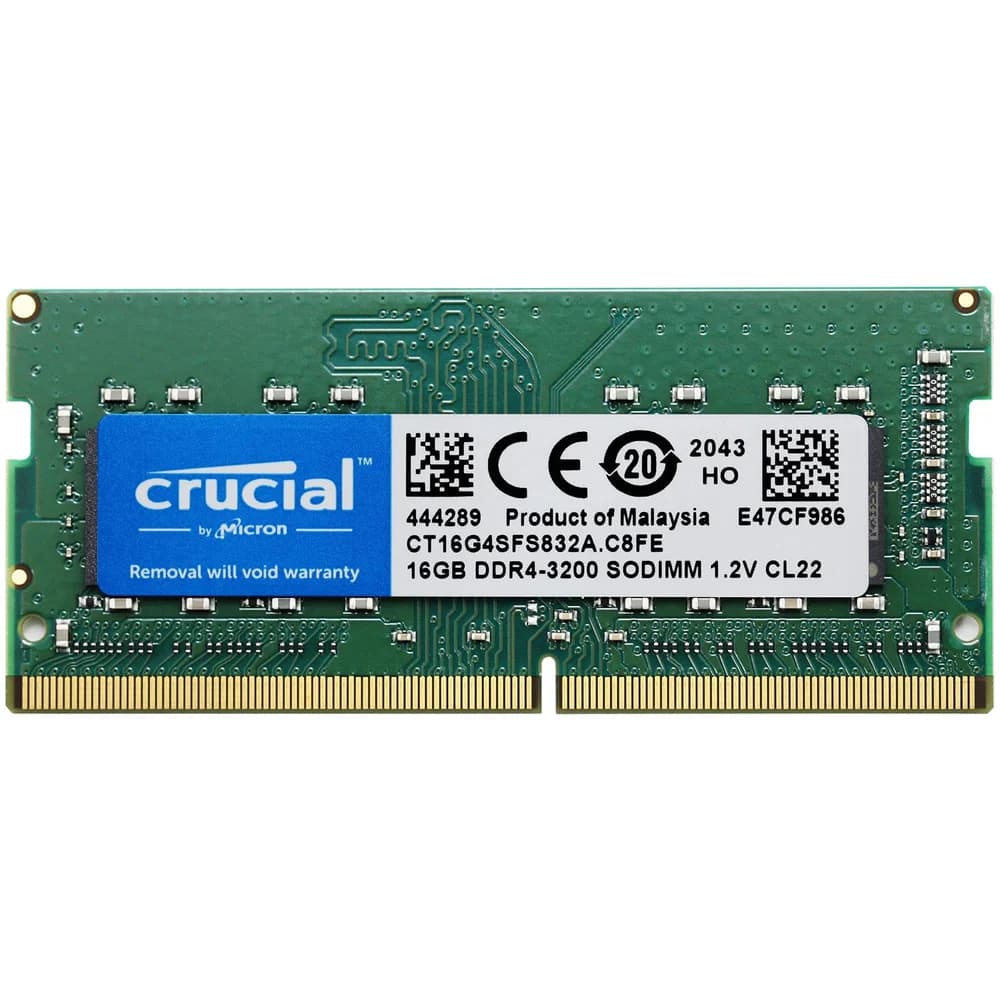 Crucial RAM 16GB (1x16GB) DDR4 3200MHz SODIMM grün