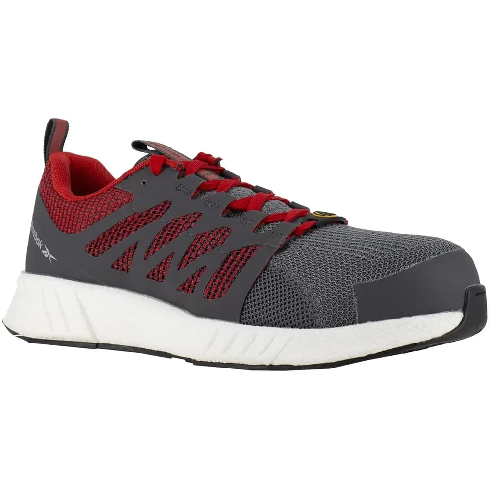 Reebok Halbschuh Fusion Flexweave Work, S1P, 44 grau/rot/weiß Gr. 44