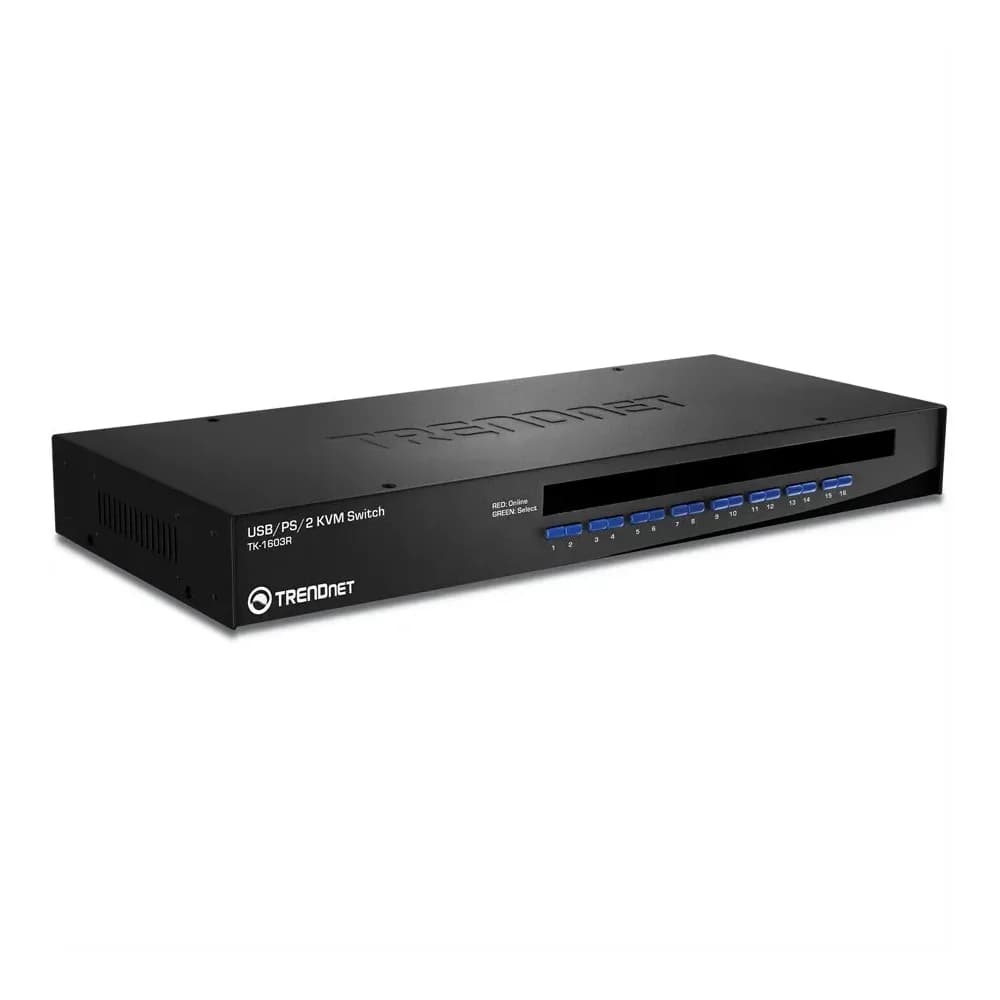 TRENDnet TK-1603R KVM Switch 16-Port USB/PS/2 Rack Mount
