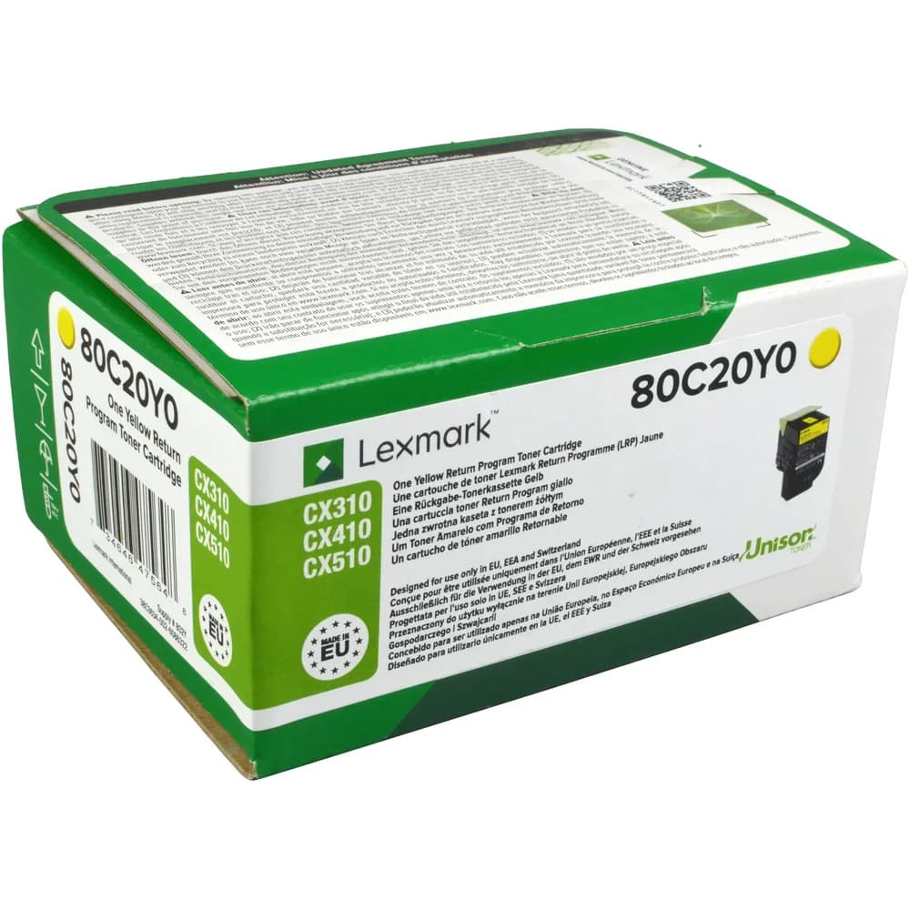 Lexmark, Toner, 80c20y0 (Y)
