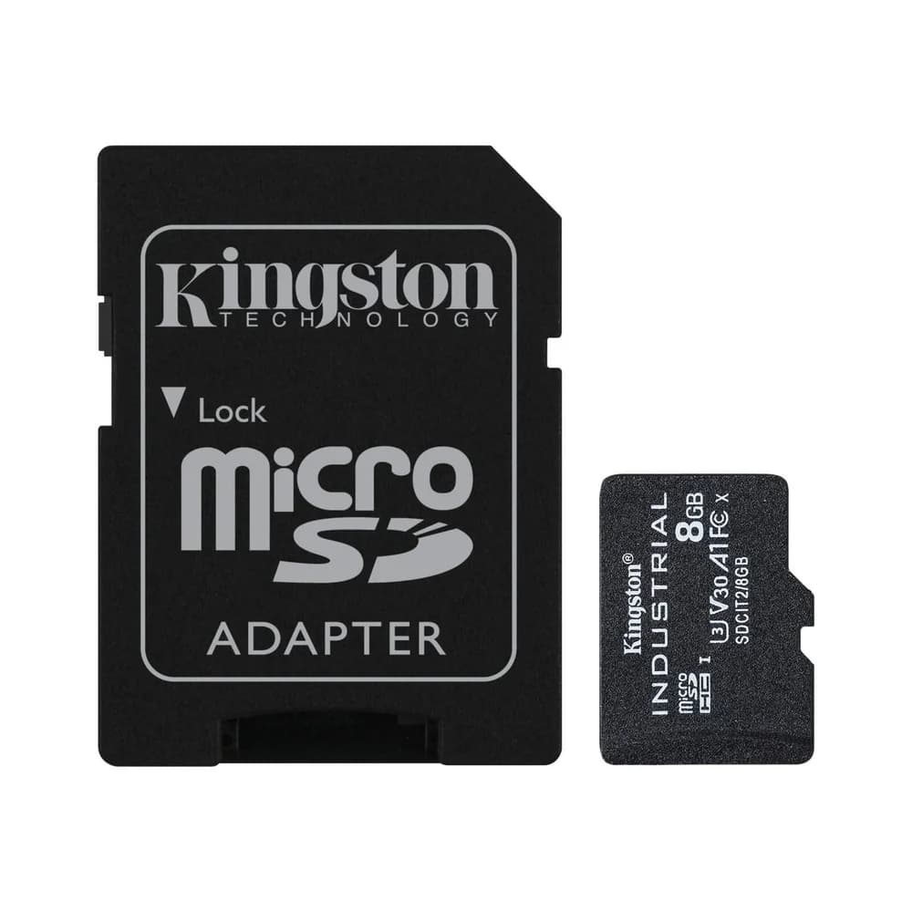 Kingston Technology 8GB microSDHC Industrial C10 A1 pSLC Karte + SD-Adapter
