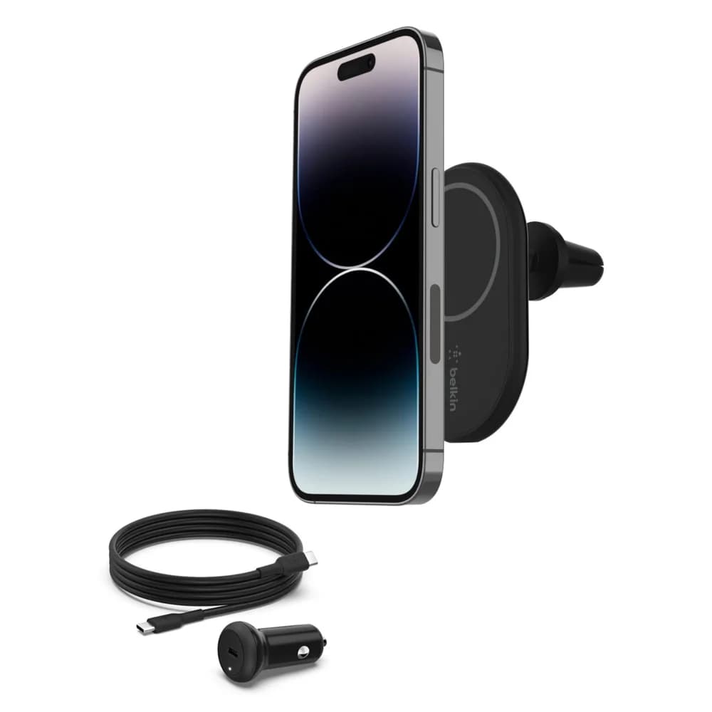 Belkin WIC004BTBK Ladegerät für Mobilgeräte Schwarz Auto