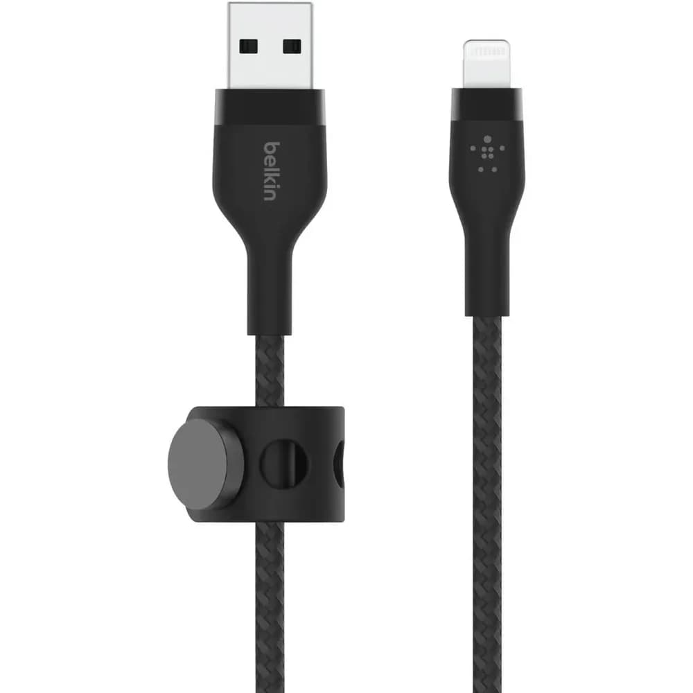 Belkin Flex Lightning/USB-A 3m mfi zert., schwarz CAA010bt3MBK