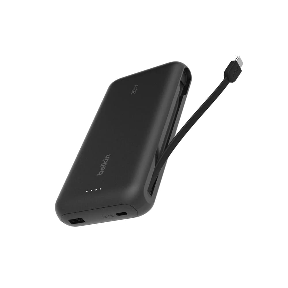 Belkin Powerbank 20.000mAh schw. 30W integr.USB-C Kab. BPB024hqBK
