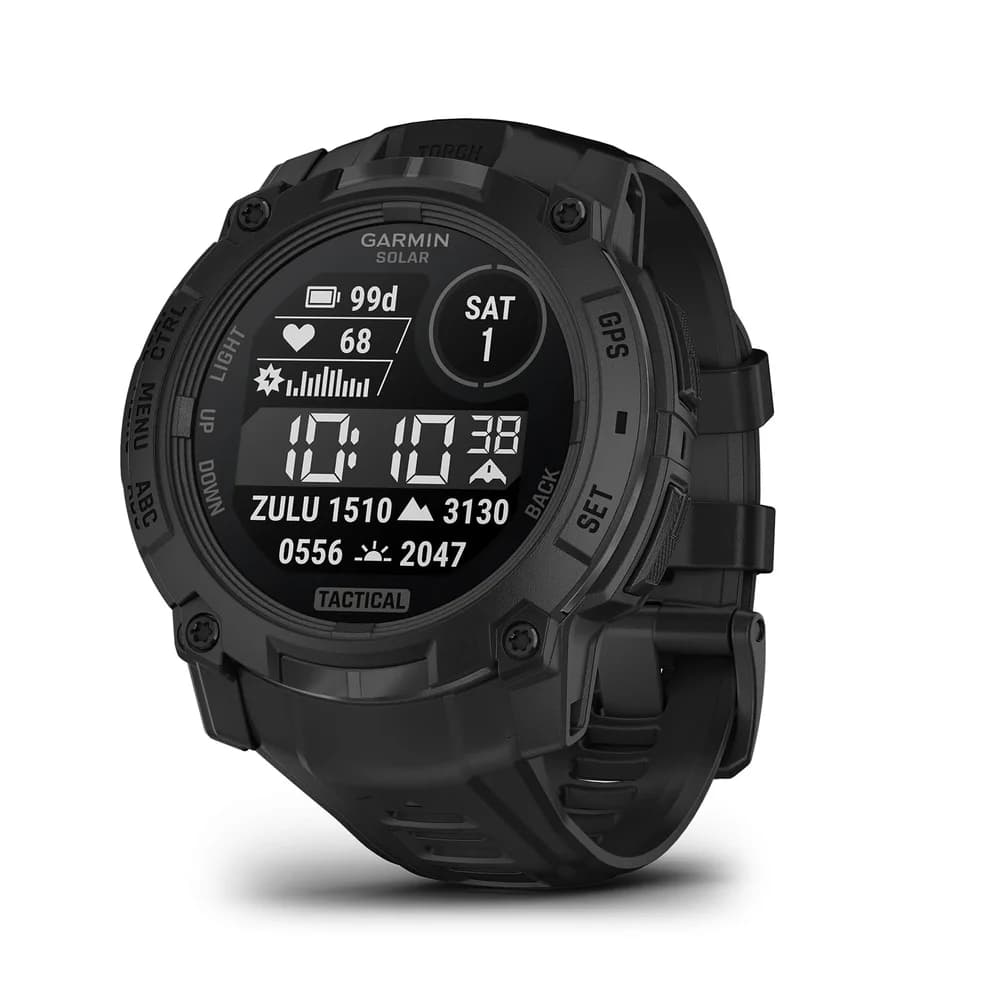 Garmin Instinct 3 Tactical SOLAR 50mm Schwarz Outdoor Smartwatch