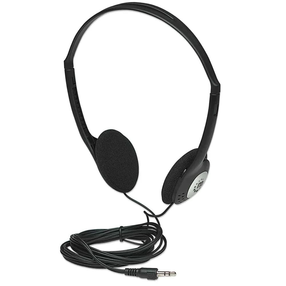 Manhattan Stereo Headphones Kopfhörer über dem Ohr Schwarz
