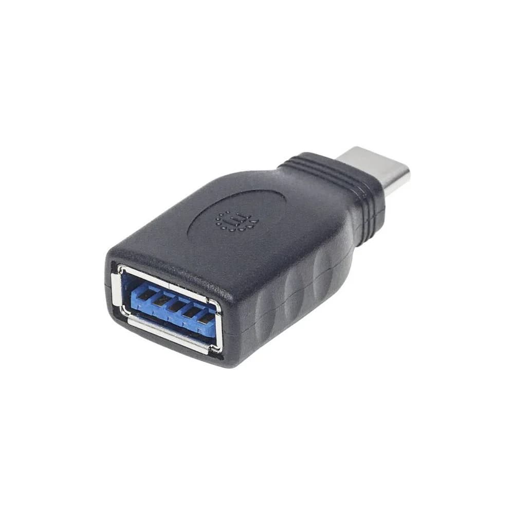 MANHATTAN Manhattan USB 3.2 Gen 1 (USB 3.0) Adapter [1x USB 3.2 Gen 2 Stecker C USB-Adapter schwarz