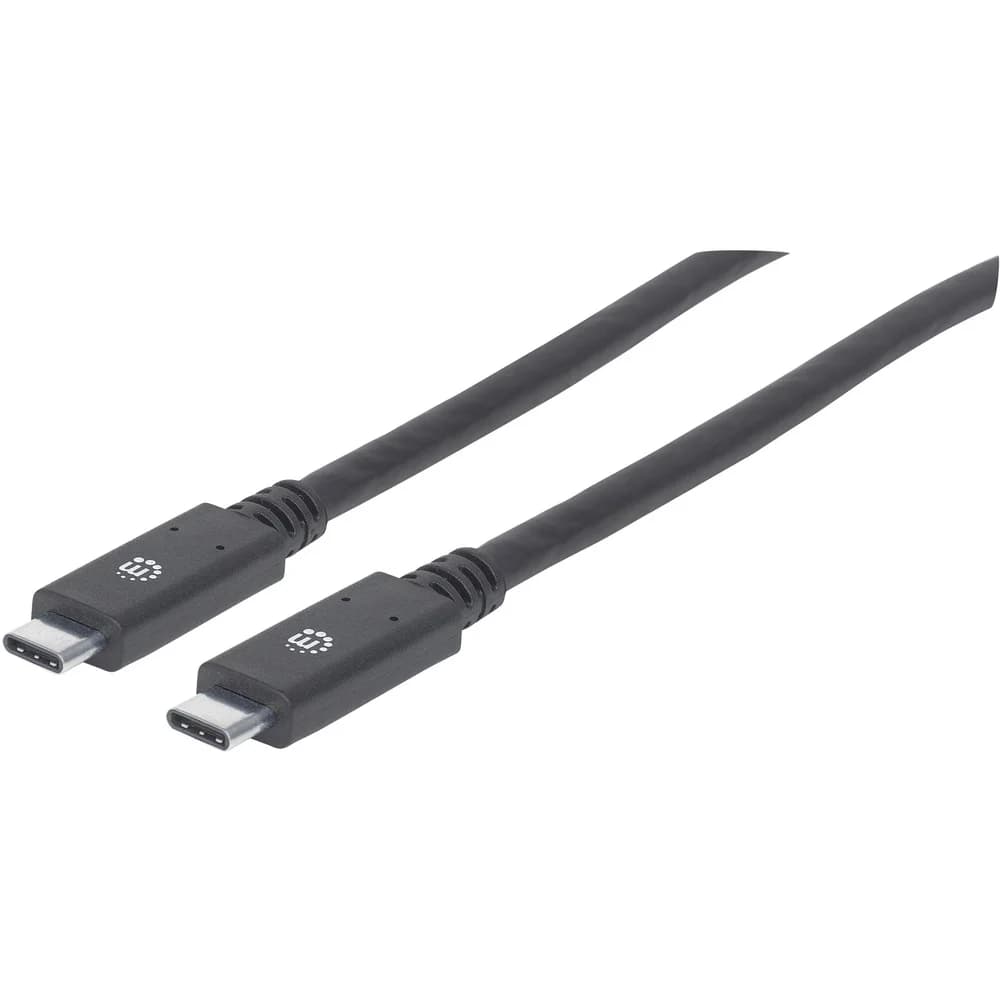 Manhattan USB 3.1 Typ C Gen1-Kabel, Typ C-Stecker auf Typ C-Stecker, 5 Gbit/s, 2 m, schwarz