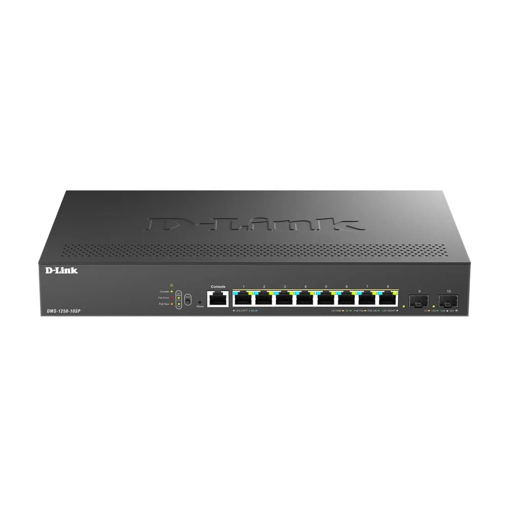 DLink Deutschland 10-Port 2.5G BASE-T PoE, DMS-1250-10SPL/E