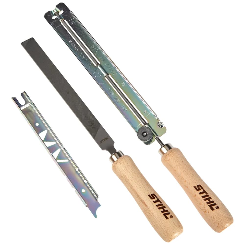 Stihl Schärfset 1/4 3/8P 56050071027 Feilen-Set für Picco Sägekette, grau