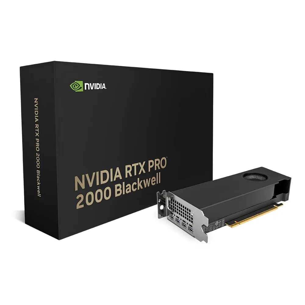NVIDIA RTX PRO 2000 Blackwell - 16GB GDDR7, 4x mDP