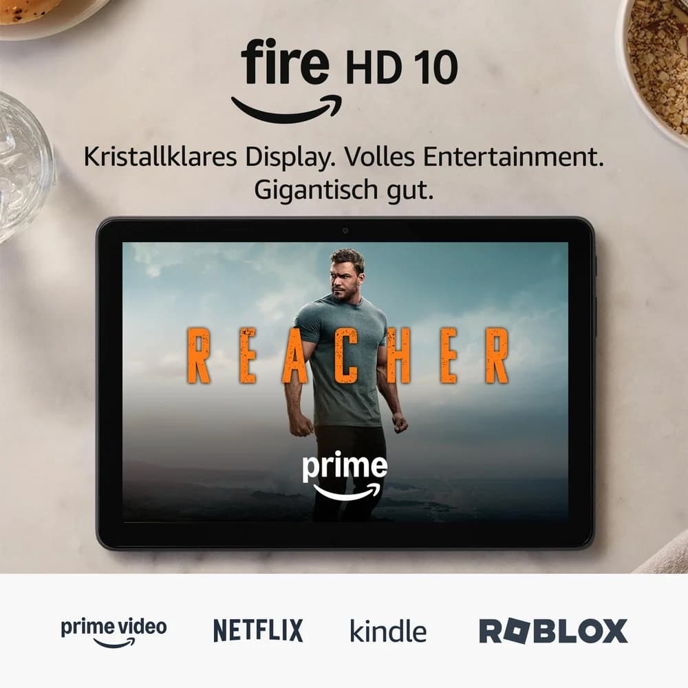 AMAZON Fire HD 10 (2023), Tablet, 32 GB, Zoll, Schwarz