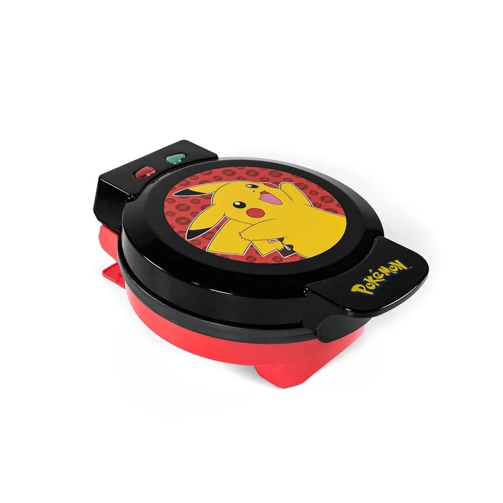 Uncanny Brands WM1POKPIKEU Waffeleisen 1 Waffel(n) Schwarz, Rot, Gelb
