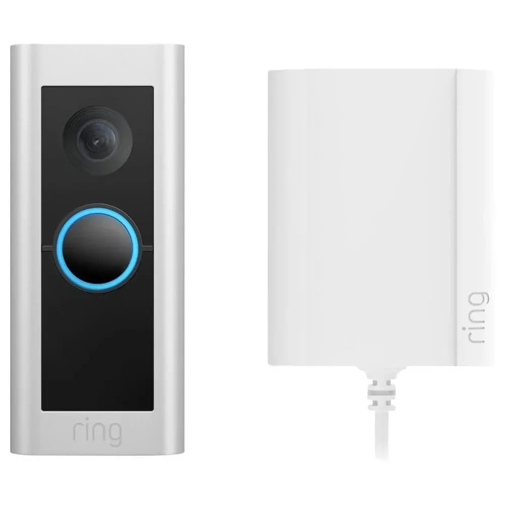 Ring Video Doorbell Pro 2 Plug-in Nickel, Satinierter Stahl