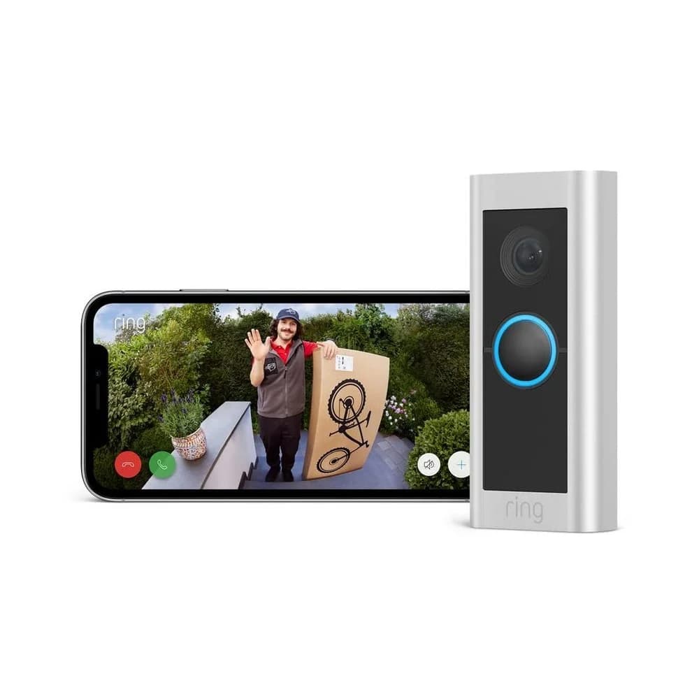 Ring Video Doorbell Pro 2 Hardwired Nickel, Satinierter Stahl