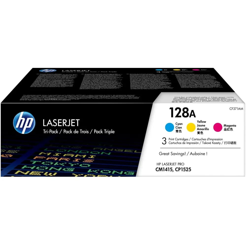HP, Toner, 128a (C, M, Y)