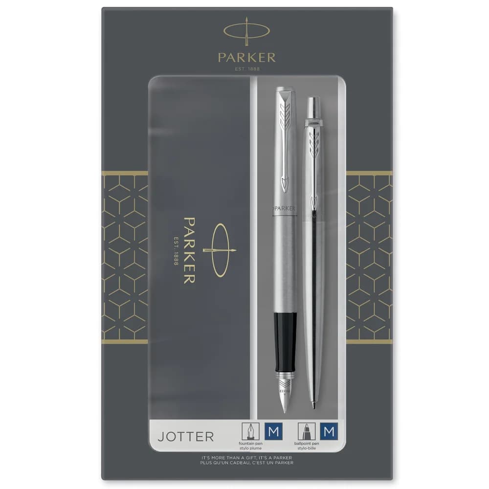 Parker 2093258 Stifte-Set Schwarz, Silber 2 Stück(e)