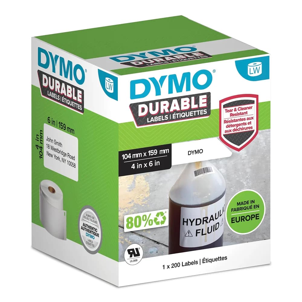 Dymo LabelWriter Kunststoff-Etiketten »2112287« 104 x 159 mm weiß