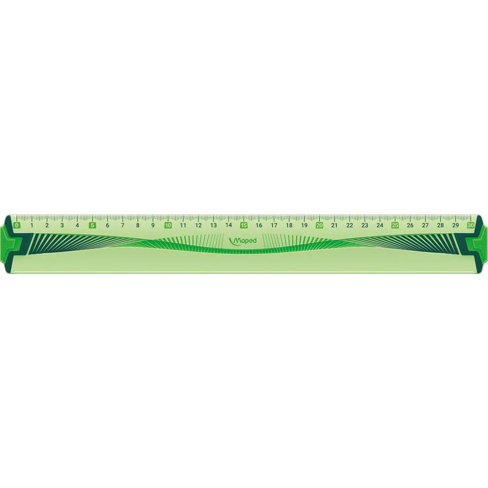 MAPED Lineal Lineal unzerbrechlich 30cm klar grün