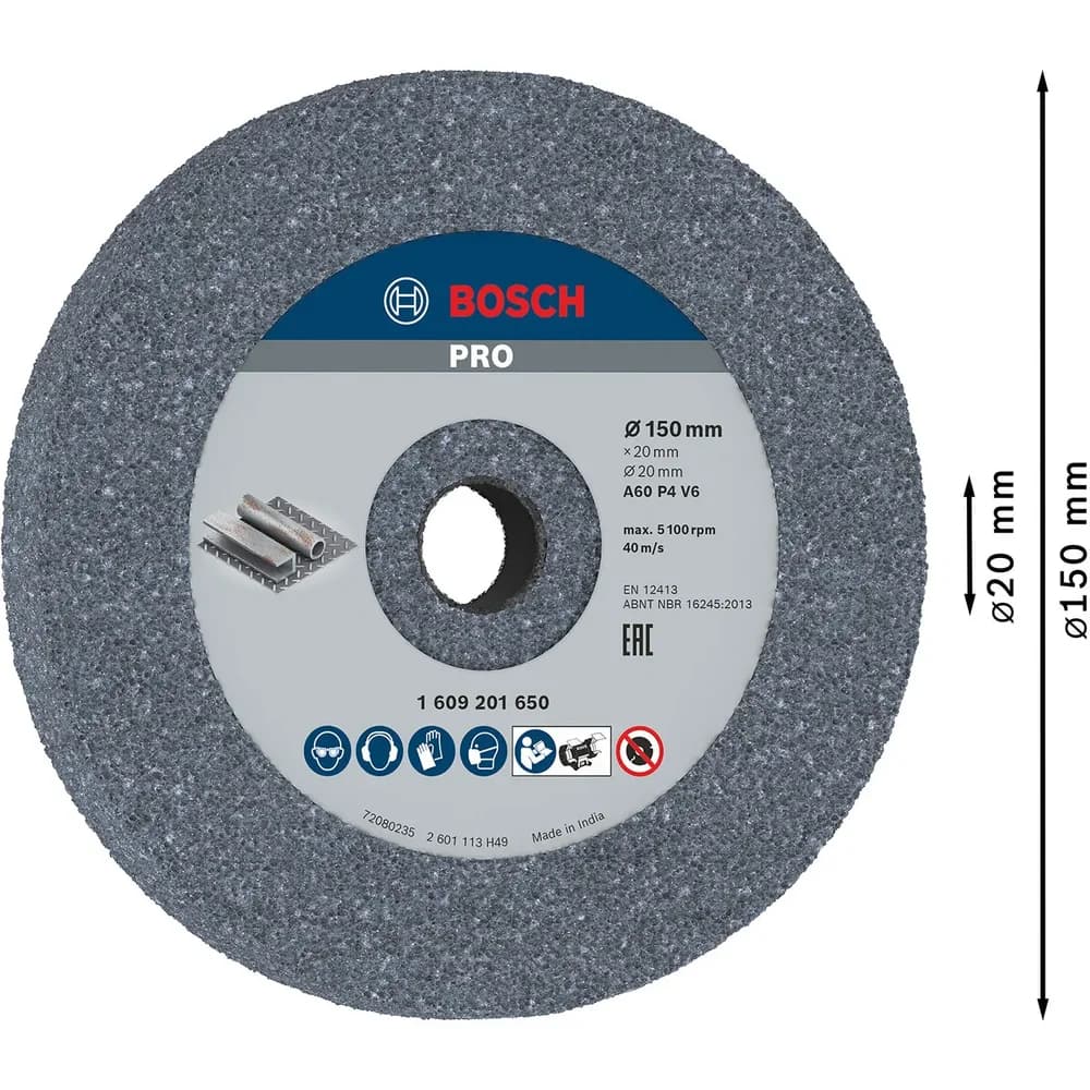 Bosch Power Tools Schleifscheibe,Körnung 60 1609201650