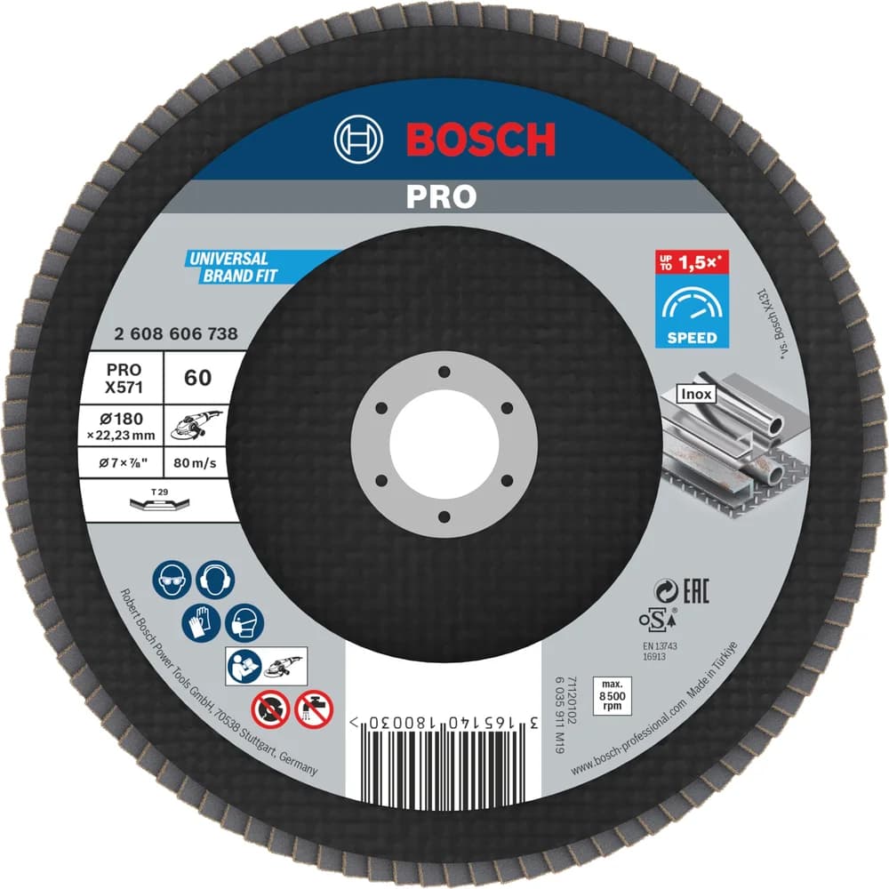 Bosch Power Tools Fächerschleifscheibe 2608606738