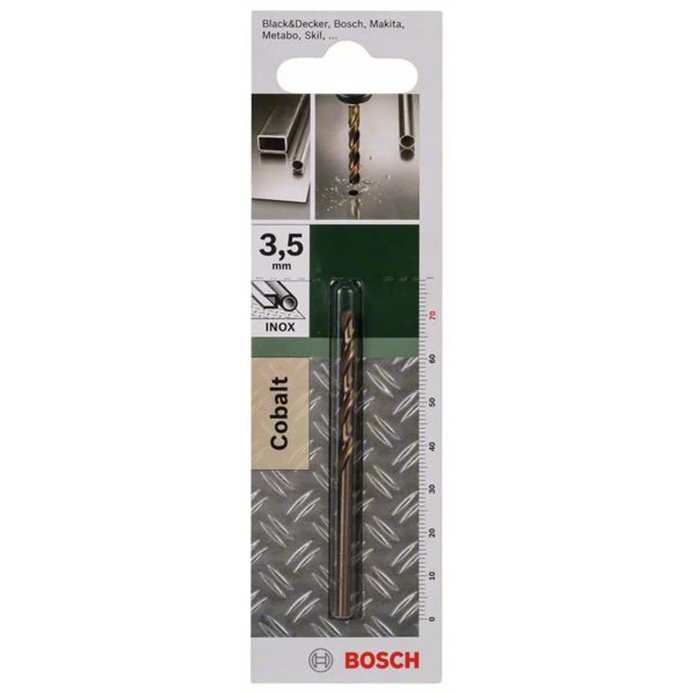 Bosch Metallbohrer HSS-Co DIN 338 D= 3,5 mm L= 70 mm - 2609255067
